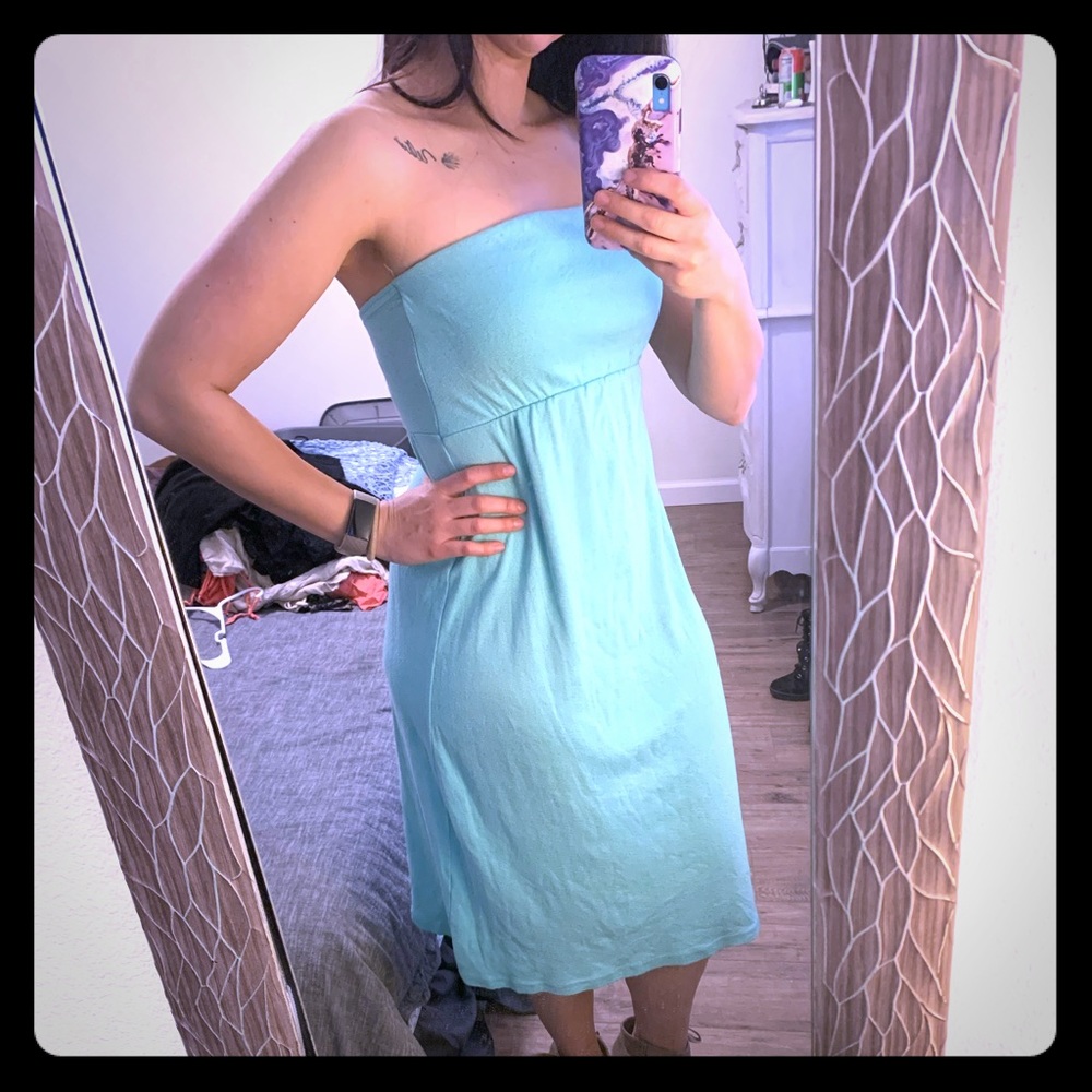 Tiffany Blue Midi Michael Stars dress